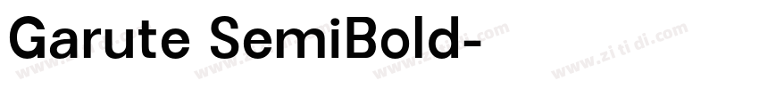 Garute SemiBold字体转换